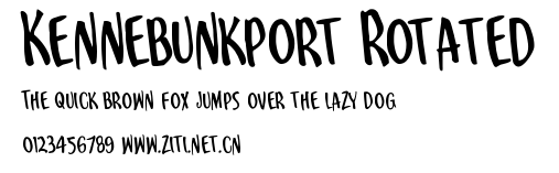 Kennebunkport Rotated.ttf字體轉換器圖片