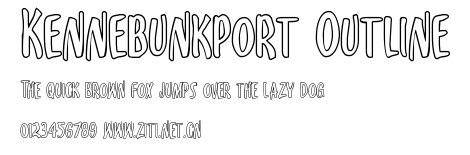 Kennebunkport Outline.ttf字體轉換器圖片