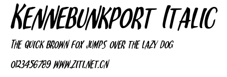 Kennebunkport Italic.ttf字體轉換器圖片