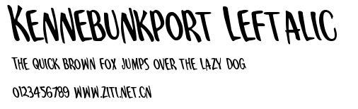 Kennebunkport Leftalic.ttf字體轉換器圖片