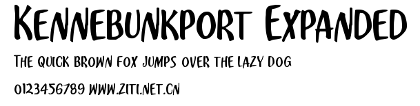 Kennebunkport Expanded.ttf字體轉換器圖片