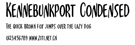 Kennebunkport Condensed.ttf字體轉換器圖片