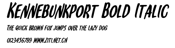 Kennebunkport Bold Italic.ttf字體轉換器圖片