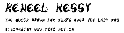 Keneel Messy.ttf字體轉換器圖片