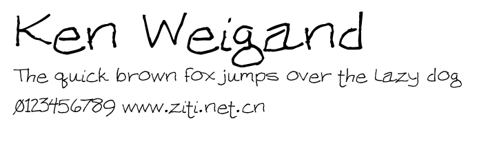 Ken Weigand.ttf字體轉換器圖片