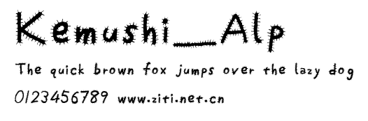 Kemushi_Alp.ttf字體轉換器圖片