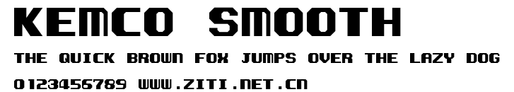 Kemco Smooth.ttf字體轉換器圖片
