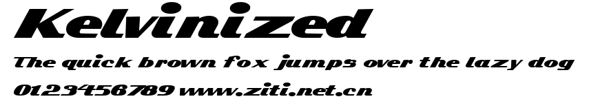Kelvinized.ttf字體轉換器圖片