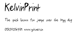 KelvinPrint.ttf字體轉換器圖片