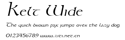 Kelt Wide.ttf字體轉換器圖片