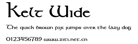 Kelt Wide.ttf字體轉換器圖片