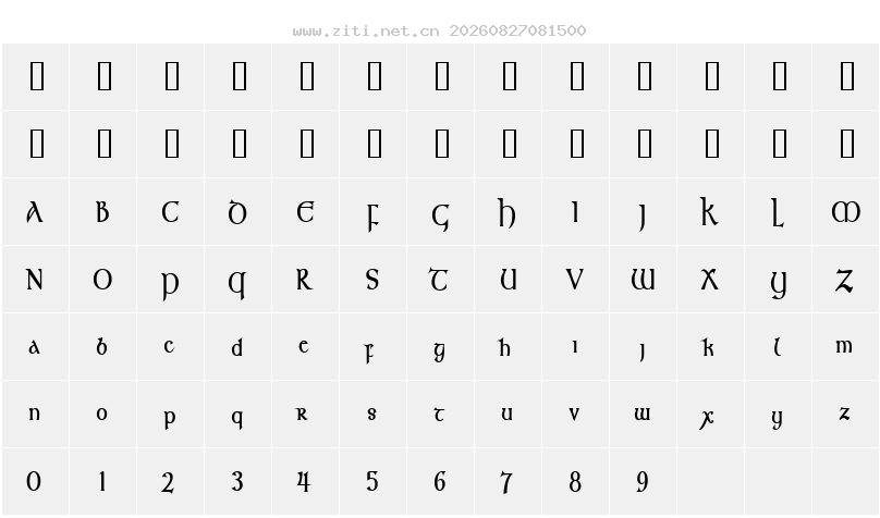 字符映射圖