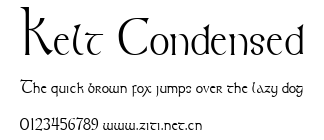 Kelt Condensed.ttf字體轉換器圖片