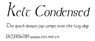 Kelt Condensed.ttf字體轉換器圖片
