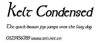 Kelt Condensed.ttf字體轉換器圖片