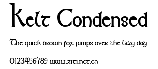 Kelt Condensed.ttf字體轉換器圖片
