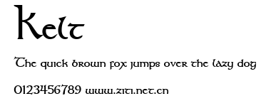 Kelt.ttf字體轉換器圖片