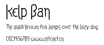 Kelp Ban.ttf字體轉換器圖片
