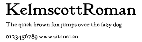 KelmscottRoman.ttf字體轉換器圖片