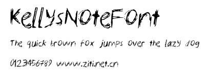 KellysNoteFont.ttf字體轉換器圖片