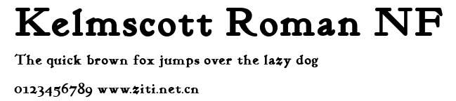Kelmscott Roman NF.ttf字體轉換器圖片