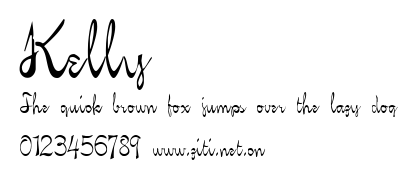 Kelly.ttf字體轉換器圖片