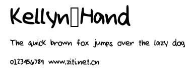 Kellyn_Hand.ttf字體轉換器圖片