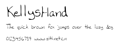KellysHand.ttf字體轉換器圖片