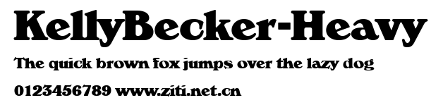 KellyBecker-Heavy.ttf字體轉換器圖片