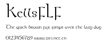 KellsFLF.ttf字體轉換器圖片