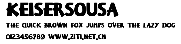 KeiserSousa.ttf字體轉換器圖片
