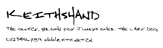 KeithsHand.ttf字體轉換器圖片