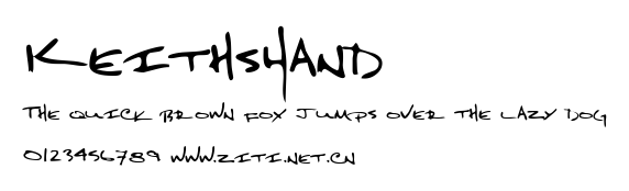 KeithsHand.ttf字體轉換器圖片