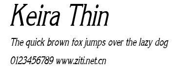 Keira Thin.ttf字體轉換器圖片