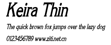 Keira Thin.ttf字體轉換器圖片