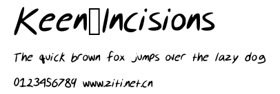 Keen_Incisions.ttf字體轉換器圖片