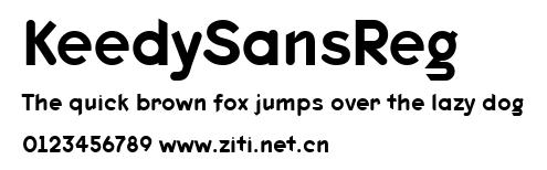KeedySansReg.ttf字體轉換器圖片