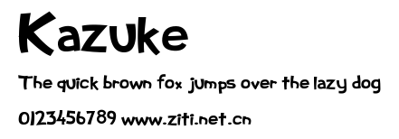 Kazuke.ttf字體轉換器圖片