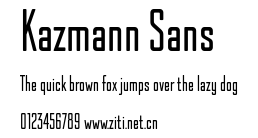 Kazmann Sans.ttf字體轉換器圖片