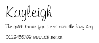 Kayleigh.ttf字體轉換器圖片