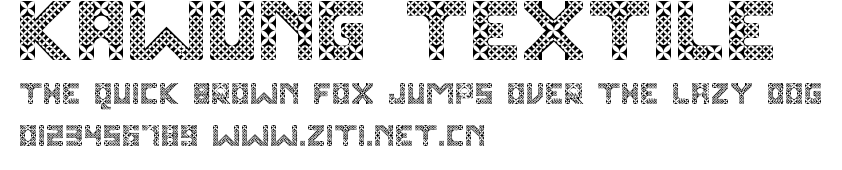 Kawung Textile.ttf字體轉換器圖片
