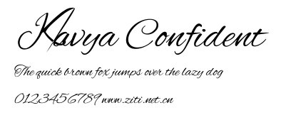 Kavya Confident.ttf字體轉換器圖片