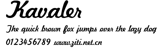 Kavaler.ttf字體轉換器圖片