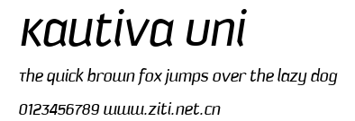 Kautiva Uni.ttf字體轉換器圖片