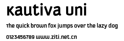 Kautiva Uni.ttf字體轉換器圖片