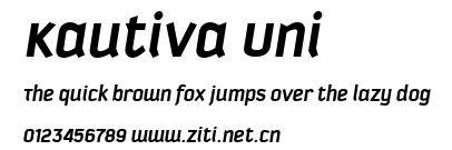 Kautiva Uni.ttf字體轉換器圖片