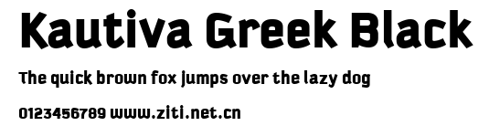 Kautiva Greek Black.ttf字體轉換器圖片