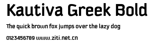 Kautiva Greek Bold.ttf字體轉換器圖片