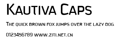 Kautiva Caps.ttf字體轉換器圖片