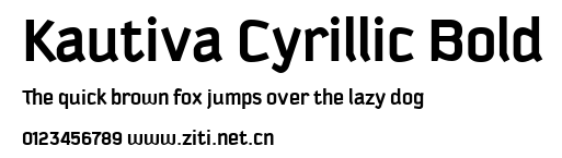 Kautiva Cyrillic Bold.ttf字體轉換器圖片